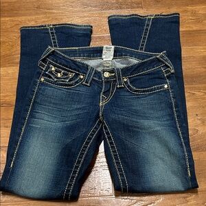 True Religion Dark Indigo Boot Cut Jeans